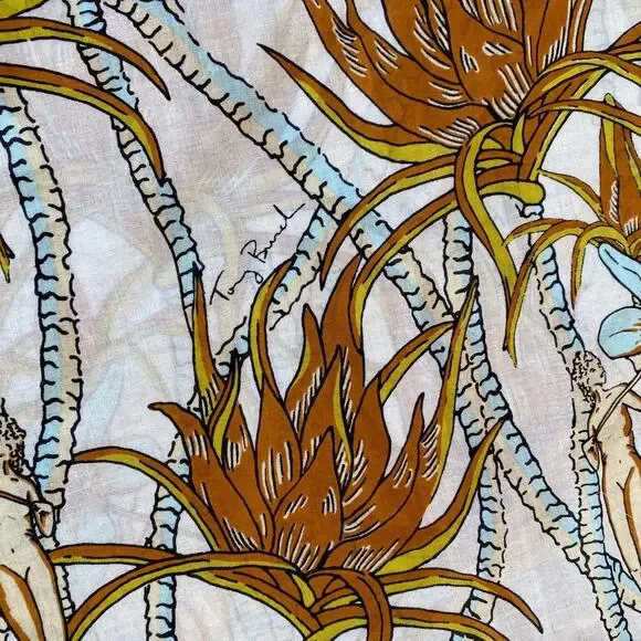 Last 2‼️NWT Tory Burch Women's Climbing Palms Square Scarf 144936 - Picture 4 of 9